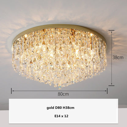 Plafonnier en Cristal K9 de Luxe Amara