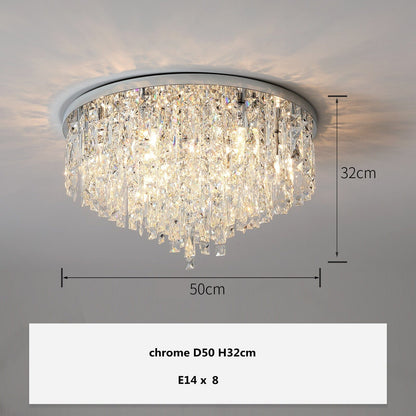 Plafonnier en Cristal K9 de Luxe Amara