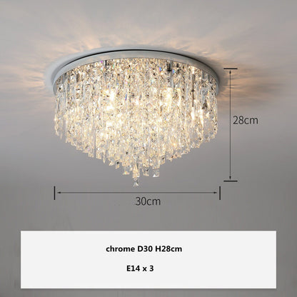 Plafonnier en Cristal K9 de Luxe Amara