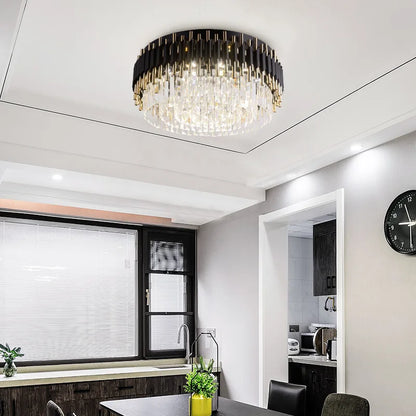 Amélie Luxury Crystal Black Chandelier