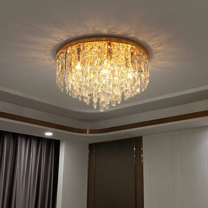 Plafonnier en Cristal K9 de Luxe Amara