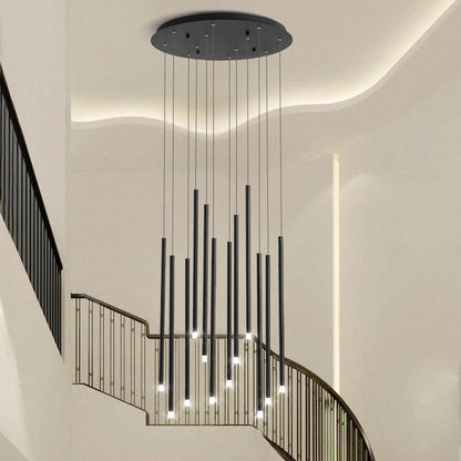 Arielle Spiral LED Staircase Pendant Chandelier