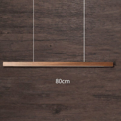Amélie Oak & Walnut Linear Chandelier