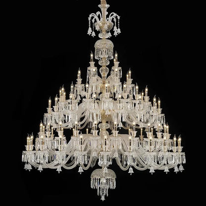 Lustre bougie minimaliste en cristal pour salon et chambre à coucher
