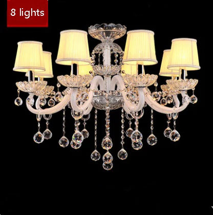 Lustre Chandelier en Cristal Moderne pour Chambre et Restaurant