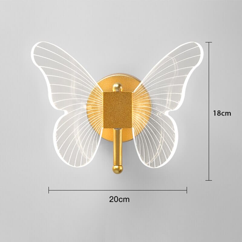 Applique murale LED Anaïs Butterfly au design moderne et décoratif