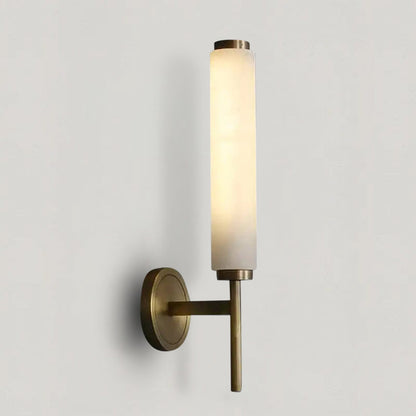 Juliette Copper & Marble Pillar Sconce