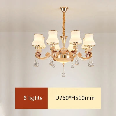 Big Crystal Chandelier for Duplex Villa and Hotel Lobby Lighting