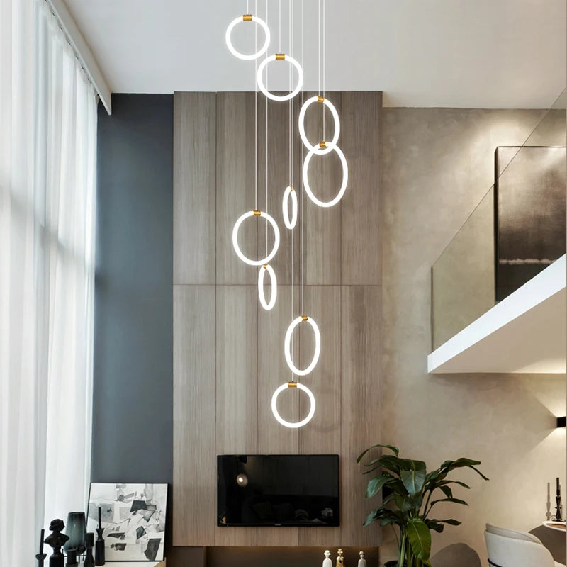 Suspension LED Élodine en acrylique