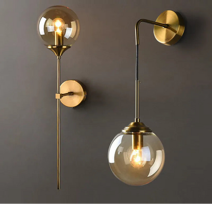 Madeleine Glass Globe Wall Light