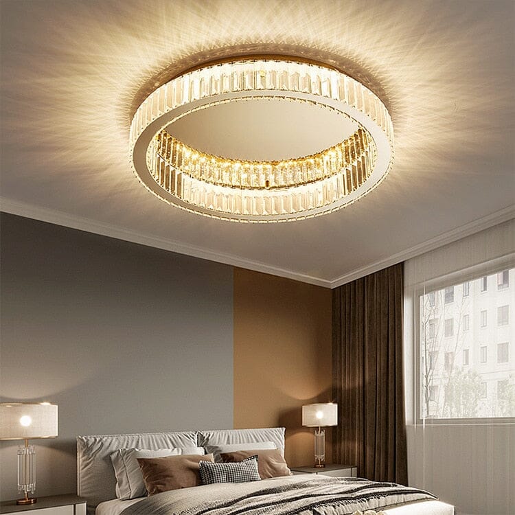 Lustre de chambre à coucher encastré Brigitte Ring Crystal
