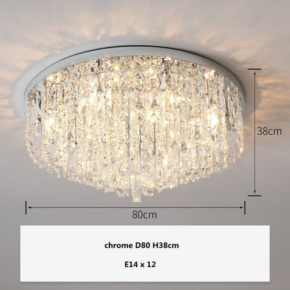 Plafonnier en Cristal K9 de Luxe Amara