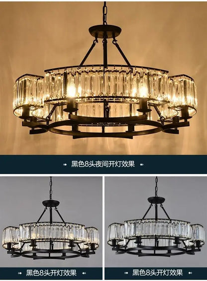 Madeleine Vintage Crystal Loft Chandelier