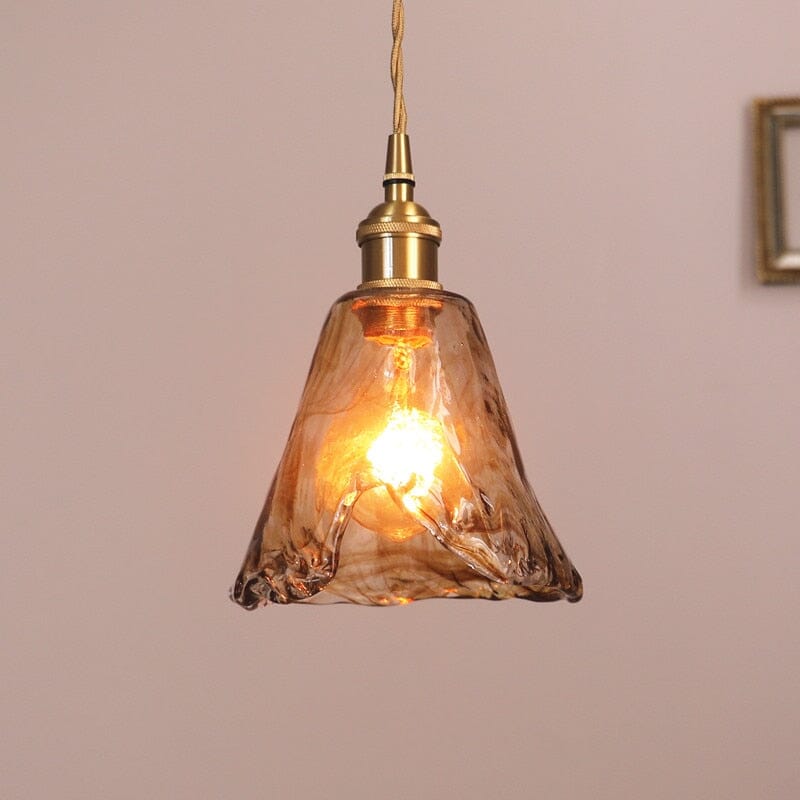 Elena Modern Geometric Glass Pendant