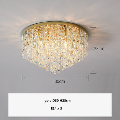 Plafonnier en Cristal K9 de Luxe Amara