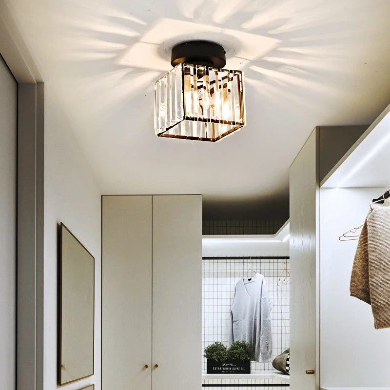 Plafonnier Monroe en cristal antique