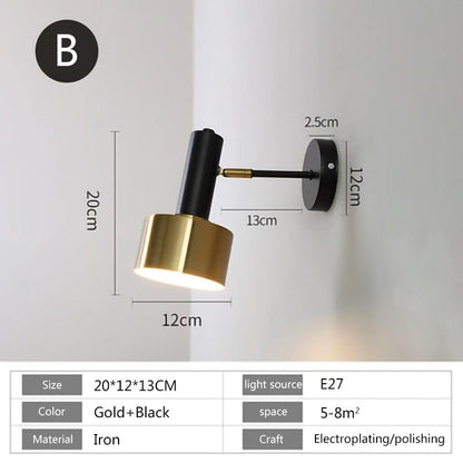 Applique murale Colette Gold Black au design moderne nordique