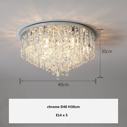 Plafonnier en Cristal K9 de Luxe Amara