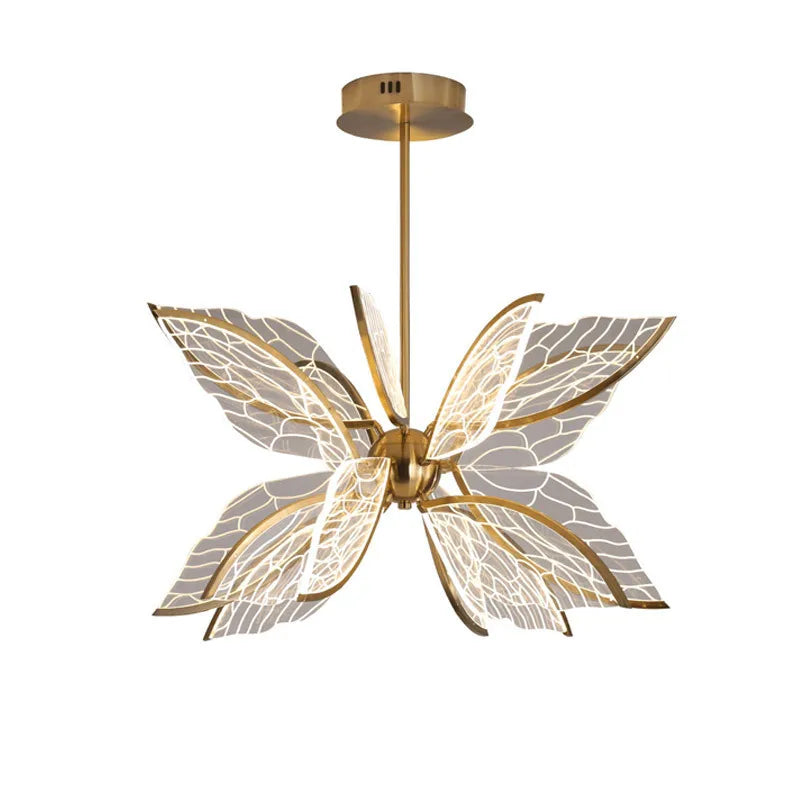 Inès Butterfly Acrylic Chandelier