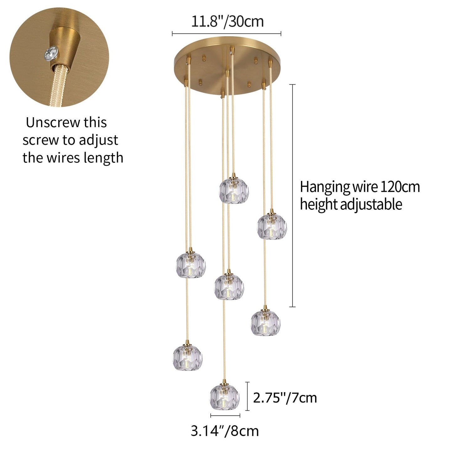 Suspension pendentif Clara Crystal Charm