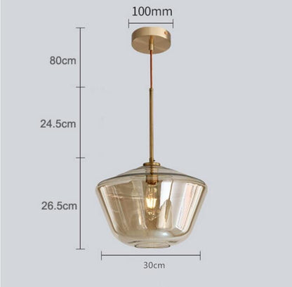 Suspension Monica en verre design
