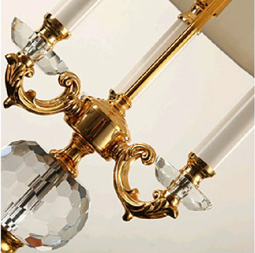 Lampe de table de luxe en cristal avec trois sources lumineuses pour intérieurs modernes