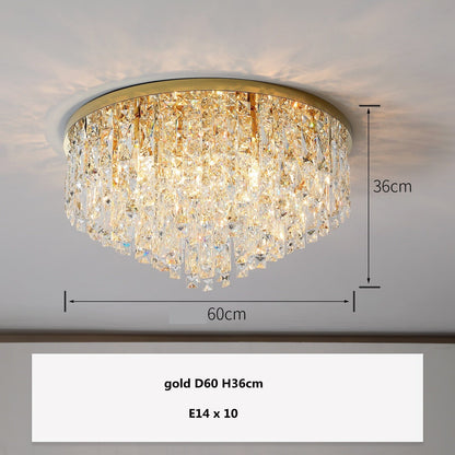 Plafonnier en Cristal K9 de Luxe Amara