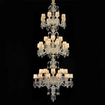 Lustre bougie minimaliste en cristal pour salon et chambre à coucher