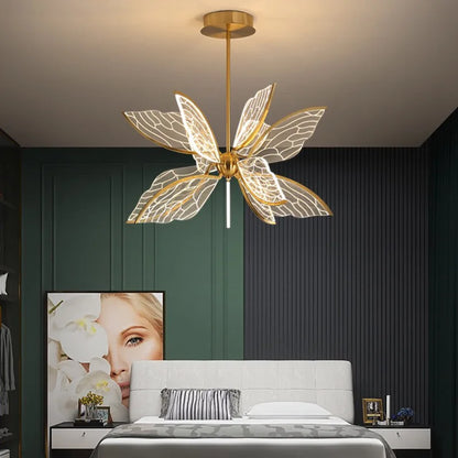 Inès Butterfly Acrylic Chandelier