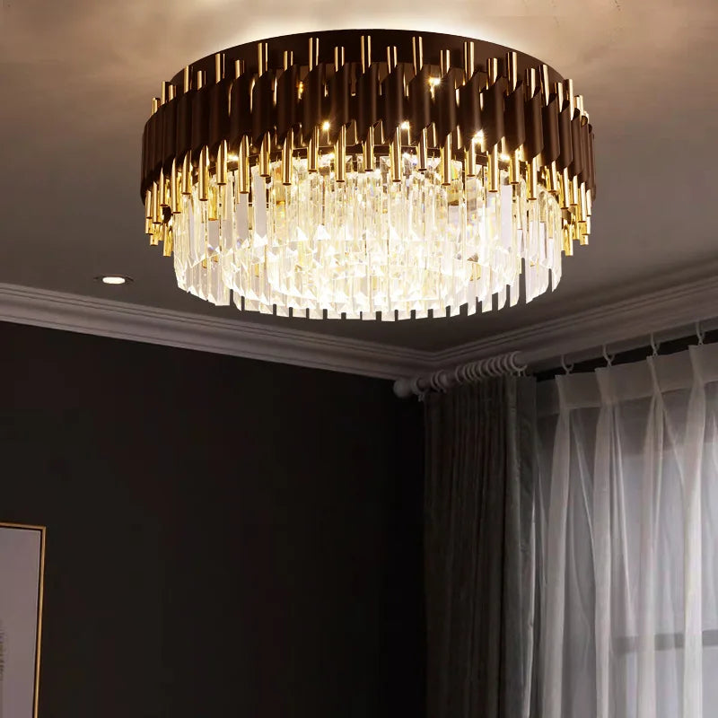 Amélie Luxury Crystal Black Chandelier