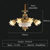 Lustre Pendentif Colette en Laiton et Verre