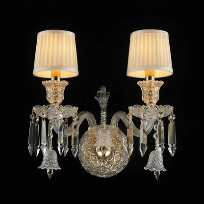 Lustre bougie minimaliste en cristal pour salon et chambre à coucher
