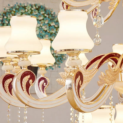 Big Crystal Chandelier for Duplex Villa and Hotel Lobby Lighting