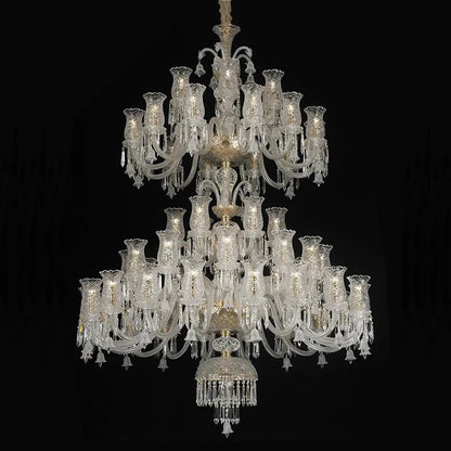 Lustre bougie minimaliste en cristal pour salon et chambre à coucher