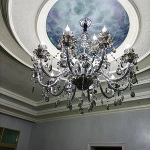 Modern Candle Crystal Chandelier Light for Living Room and Bedroom