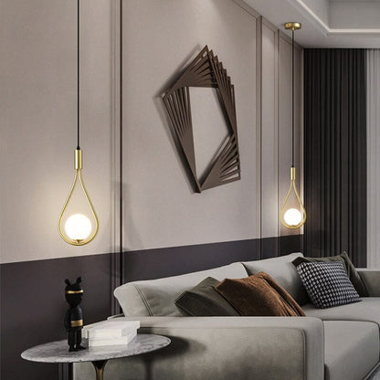 Suspension gouttelette moderne Margaux