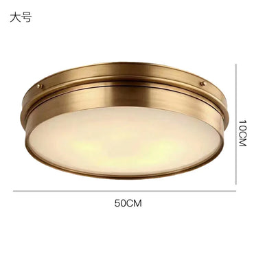 Plafonnier moderne Geneviève Brass Glass