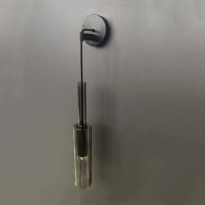 Clémence Smoky Glass Wall Lamp with Modern Pendant Style