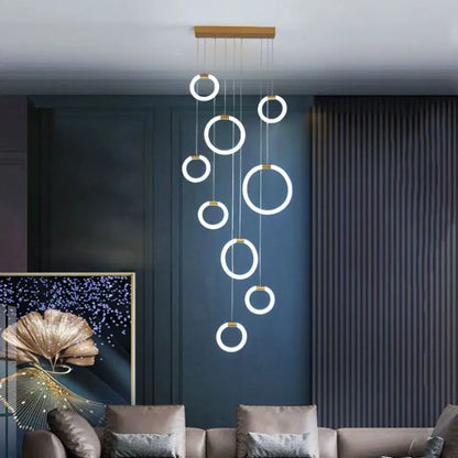 Suspension LED Élodine en acrylique
