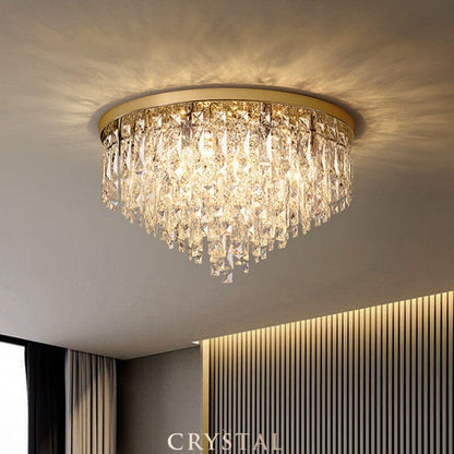 Plafonnier en Cristal K9 de Luxe Amara