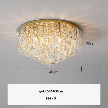 Plafonnier en Cristal K9 de Luxe Amara