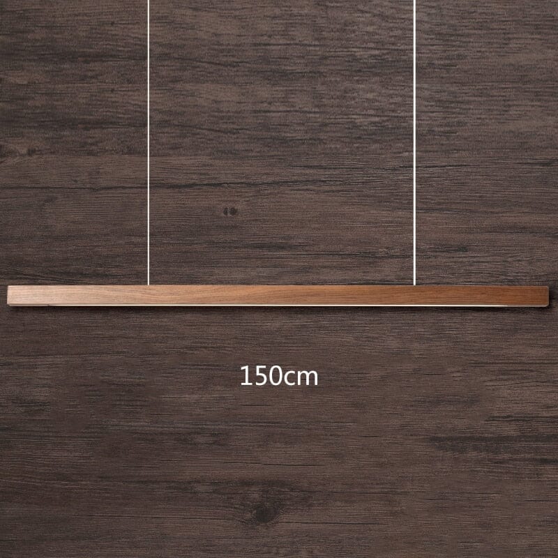 Amélie Oak & Walnut Linear Chandelier