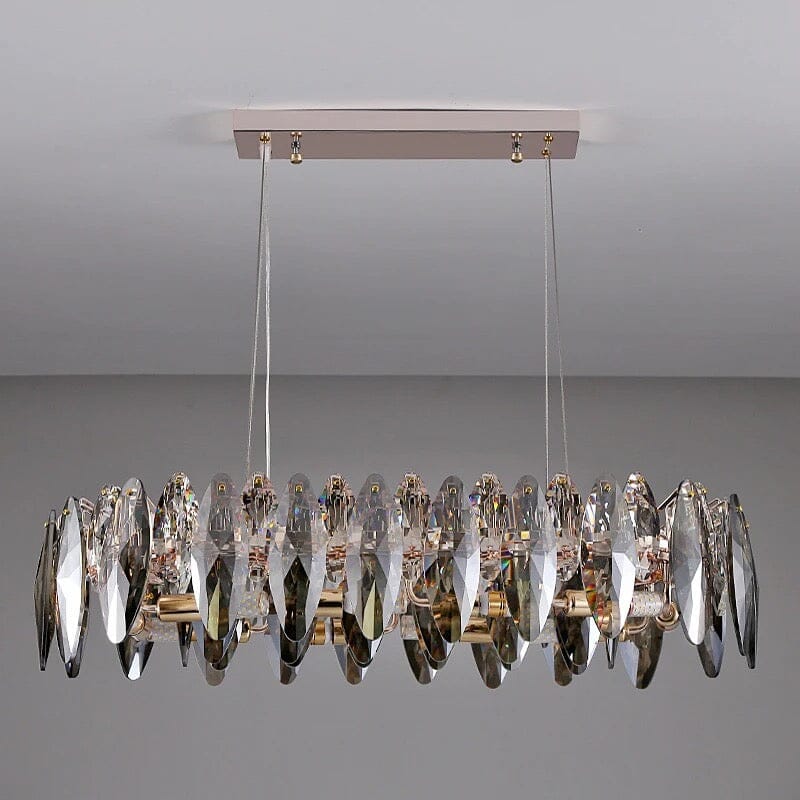 Lustre Elodie Crystal Leaf Nordic de luxe