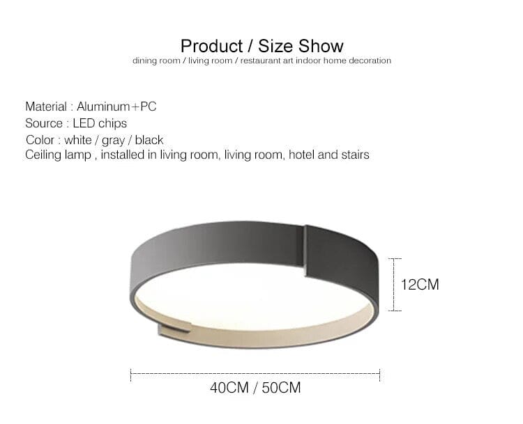 Plafonnier Adèle Sleek Minimaliste