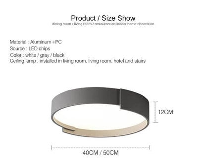 Plafonnier Adèle Sleek Minimaliste