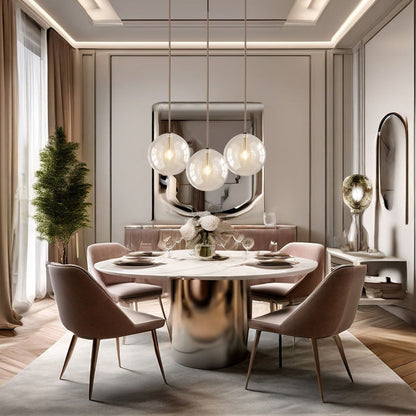 Suspension Elodie en verre scandinave