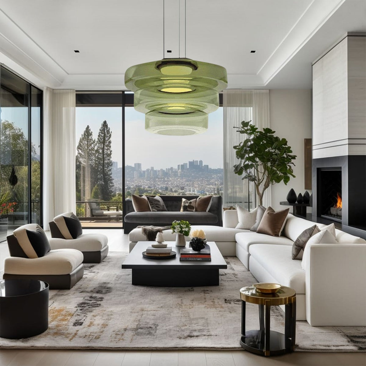 Suspension en verre scandinave Juliette