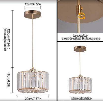 Chloé Suspension à plusieurs niveaux en cristal