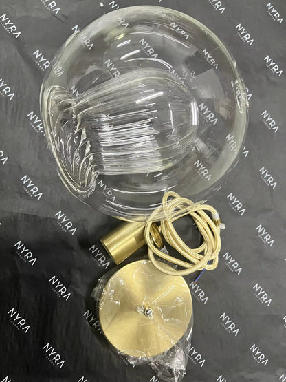 Pendentif en verre à bulles interconnectées Isabella