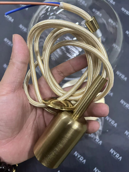 Pendentif en verre à bulles interconnectées Isabella